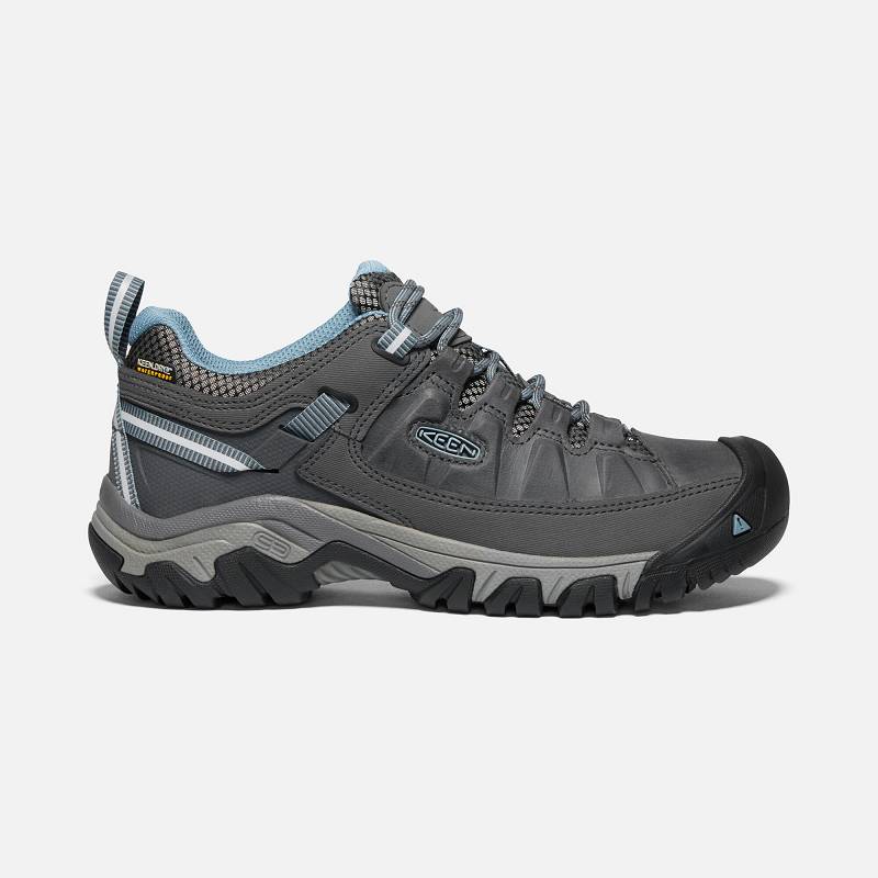 Keen Targhee III Waterproof Wanderschuhe Damen DE-79681 Magnet/Atlantic Blue - Keen Damenschuhe Grau